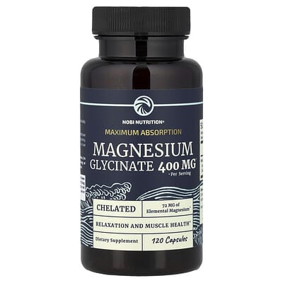Магний глицинат Nobi Nutrition Maximum Absorption, 120 Capsules