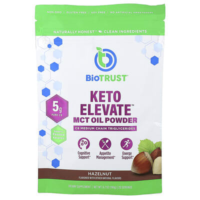 Порошок Keto Elevate™, MCT Oil, Hazelnut, 6.7 oz (190 g)