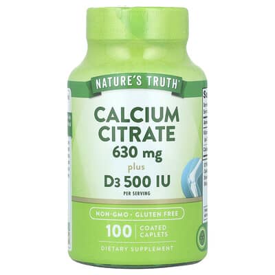Nature's Truth цитрат кальция Plus D3, 100 таблеток
