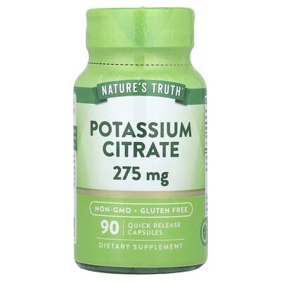 Nature's Truth Цитрат калия, 275 mg, 90 Quick Release Capsules