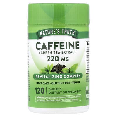 Caffeine + Green Tea Extract, 120 таблеток