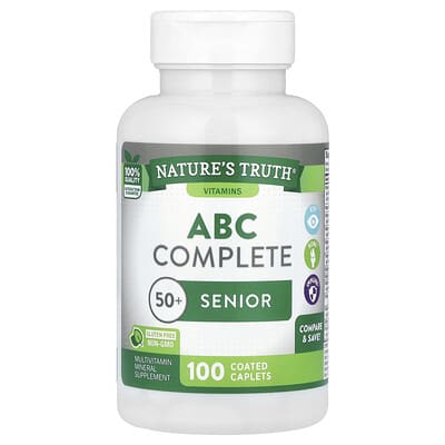 Мультивитамины ABC Complete Multivitamin, 50+ Senior, 100 вегетарианских таблеток