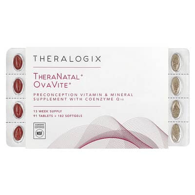 TheraNatal, OvaVite, 91 таблеток + 182 мягких капсулы