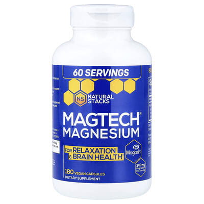 MagTech® Magnesium, 180 Vegan Capsules (66.6 mg per Capsule)