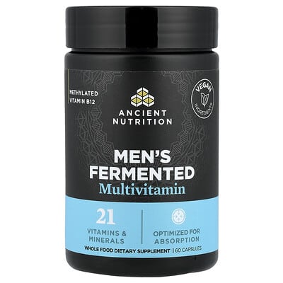 Мужские ферментированные мультивитамины, 60 Capsules