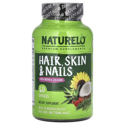 Hair, Skin & Nails With Biotin & Collagen, 60 Capsules