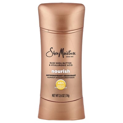 Antiperspirant Deodorant с маслом ши и гиалуроновой кислотой, 2.6 oz (74 g)