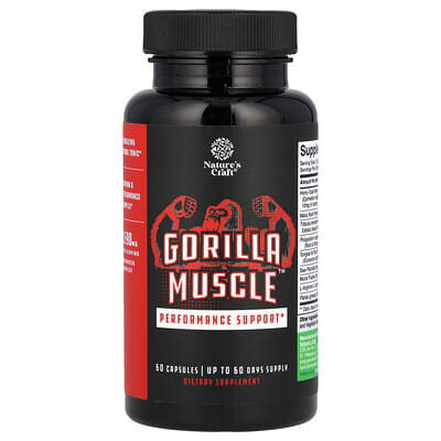 Gorilla Muscle™ для поддержки работоспособности, 60 капсул