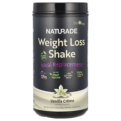 Протеиновый коктейль для снижения веса, Plant Based Meal Replacement, Vanilla Creme, 1.94 lb (882 g)