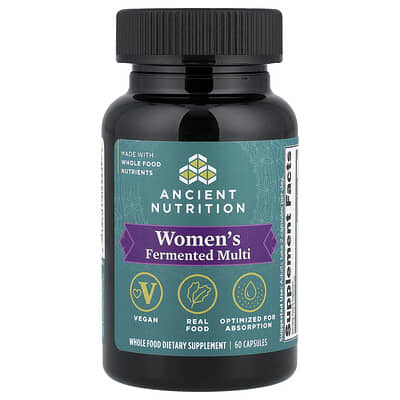 Женские витамины Ancient Nutrition Fermented Multi, 60 Capsules