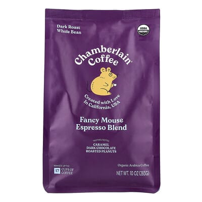 Fancy Mouse Espresso Blend, цельные зерна, темная обжарка, 10 oz (383 g)