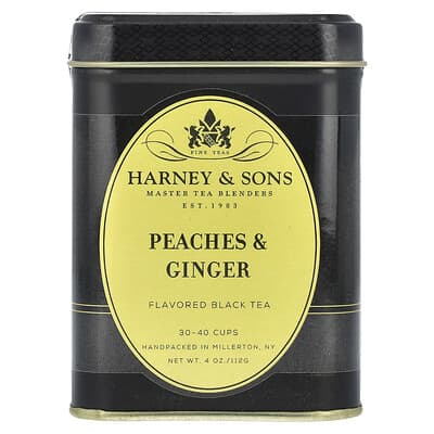 Black Tea, Peaches & Ginger, 4 oz (112 g)