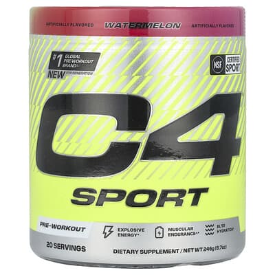 C4® Sport предтренировочный комплекс, арбуз, 8.7 oz (246 g)