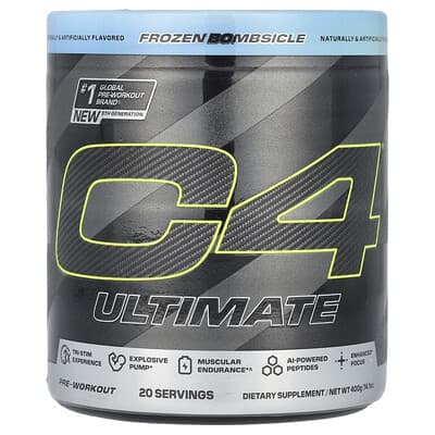 C4® Ultimate предтренировочный комплекс, Frozen Bombsicle, 14.1 oz (400 g)