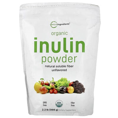 Organic Inulin Powder, Unflavored, 35.2 oz (1 kg)