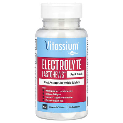 Electrolyte FastChews®, Fruit Punch, 60 жевательных таблеток