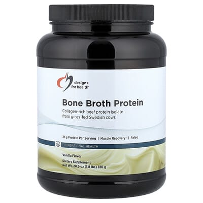 Bone Broth Protein, ваниль, 1.8 lbs (810 g)