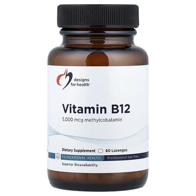 Designs For Health витамин B12, 5,000 mcg, 60 пастилок