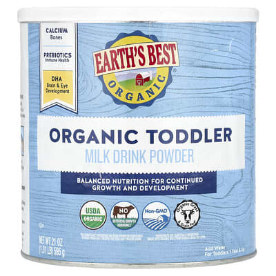 Organic Toddler Milk Drink Powder, 1 Year & Up, 21 oz (595 g)