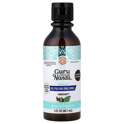 Natural Oil Pulling Oral Rinse, Farmed Mint™, 3 fl oz (88.7 ml)