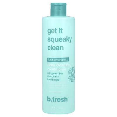 Очищающий кондиционер b.fresh Get It Squeaky Clean для жирных волос, лемонграсс, 12 fl oz (355 ml)