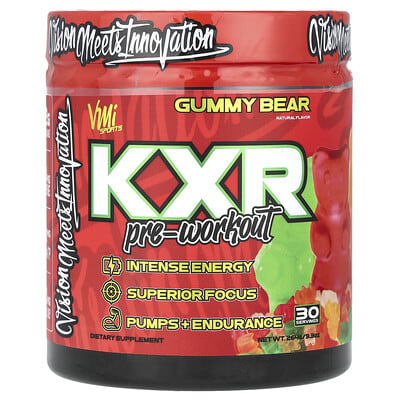 VMI Sports KXR Предтренировочный комплекс, Gummy Bear, 9.3 oz (264 g)