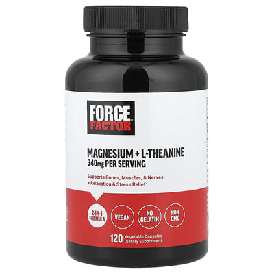 Magnesium + L-Theanine, 120 Vegetable Capsules