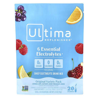 Ultima Replenisher смесь для приготовления электролитного напитка, набор Original, 3.2 g