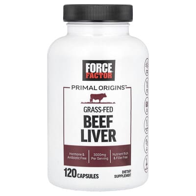 Печень говяжья Primal Origins™ Grass-Fed, 120 капсул (750 mg на капсулу)