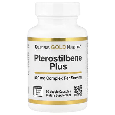 Pterostilbene Plus with Wild Blueberry Powder, 60 Veggie Capsules