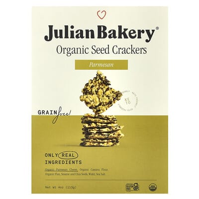 Organic Seed Crackers, Parmesan, 4 oz (113 g)