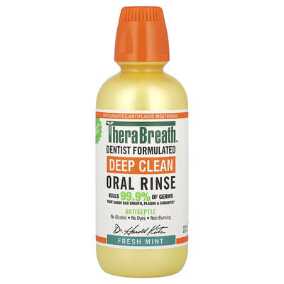 Ополаскиватель для рта TheraBreath Deep Clean, Fresh Mint, 473 ml