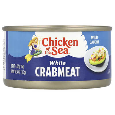 Wild Caught White Crabmeat, 6 oz (170 g)
