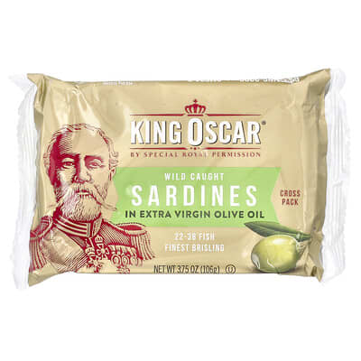King Oscar сардины в оливковом масле Extra Virgin 3.75 oz (106 g)