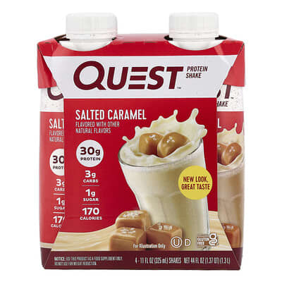 Протеиновый коктейль Quest Nutrition Salted Caramel 4 шт по 11 fl oz (325 ml)