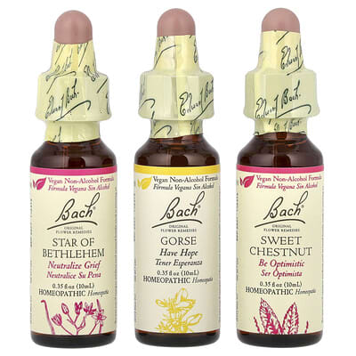 Bach Original Flower Remedies Набор Comfort Kit, Hope & Joy, 3 флакона по 10 ml