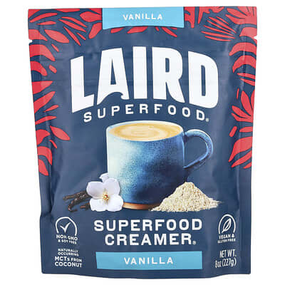 Сливки для суперфуда Superfood Creamer®, Vanilla, 8 oz (227 g)