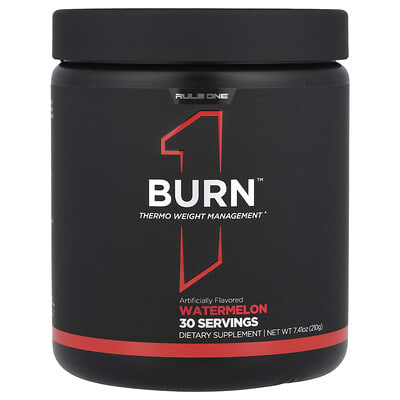 Rule One Proteins Burn Thermo Weight Management, арбуз, 7.41 oz (210 g)