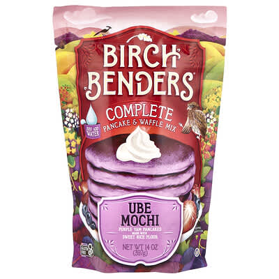 Смесь для блинов и вафель Complete Pancake & Waffle Mix, Ube Mochi, 14 oz (397 g)