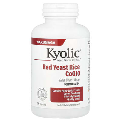 Aged Garlic Extract™, Red Yeast Rice plus CoQ10, Formula 114, 150 Capsules