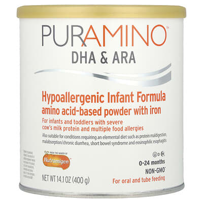PurAmino™, Hypoallergenic Infant Formula, 0-24 Months, 14.1 oz (400 g)
