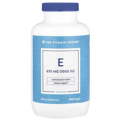 Vitamin E, 670 mg (1,000 IU), 240 Softgels