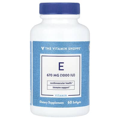 Vitamin E, 670 mg (1,000 IU), 60 Softgel