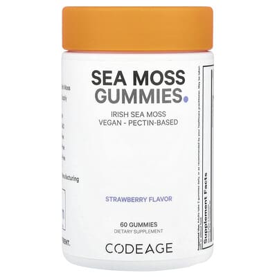Желейные конфеты Sea Moss Gummies, Strawberry, 60 шт