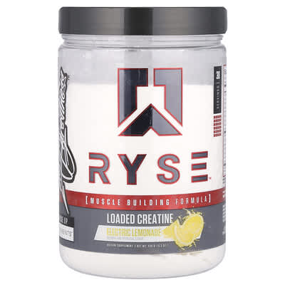 RYSE Loaded Creatine, Electric Lemonade, 15.3 oz (435 g)