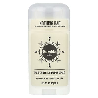 Дезодорант без алюминия Humble Brands Palo Santo & Frankincense 2.5 oz (70 g)
