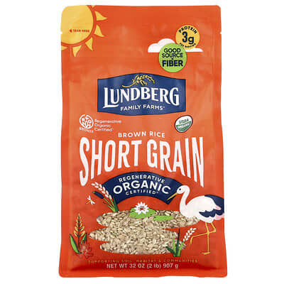 Organic Brown Short Grain Rice, 32 oz (907 g)