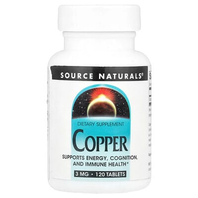 Copper, 3 mg, 120 Tablets