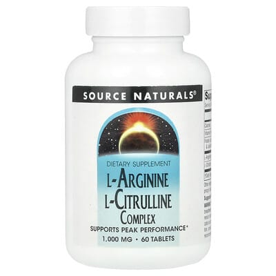 L-Arginine L-Citrulline Complex, 60 Tablets