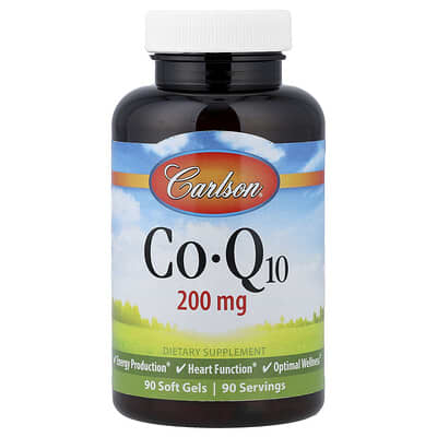 CoQ10, 200 mg, 90 Soft Gels